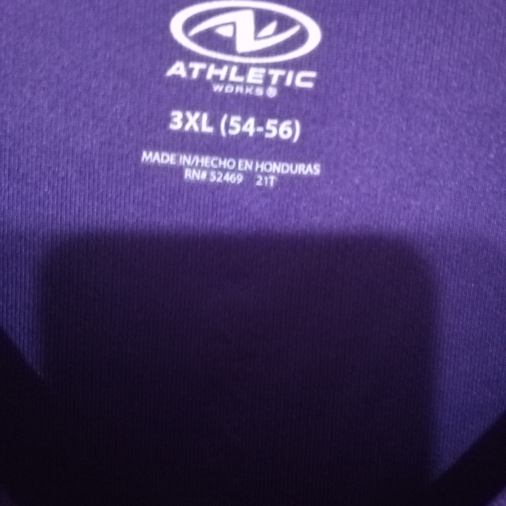 Athletic Works Deep Purple Top 3XL
